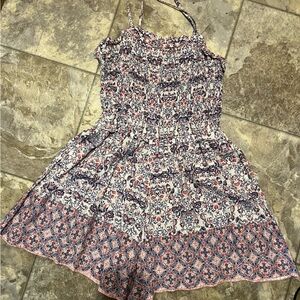 Jessica Simpson Red and Blue Floral shorts